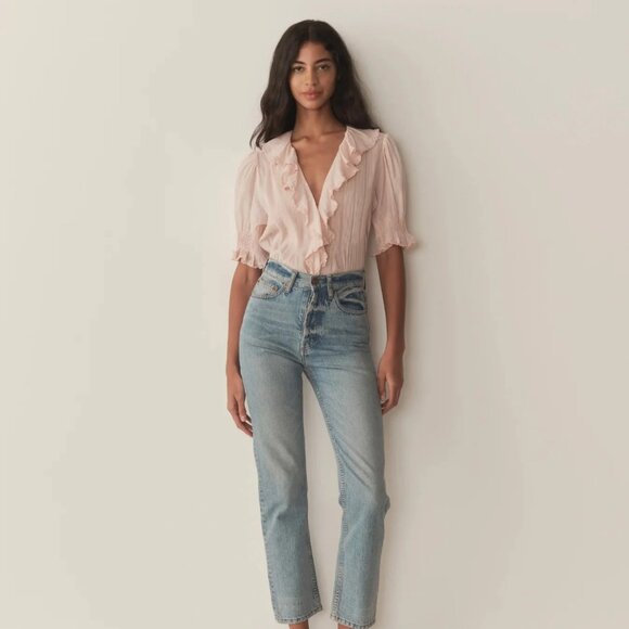 Dôen NWT Henri Blouse in Blush Size M - Picture 4 of 5